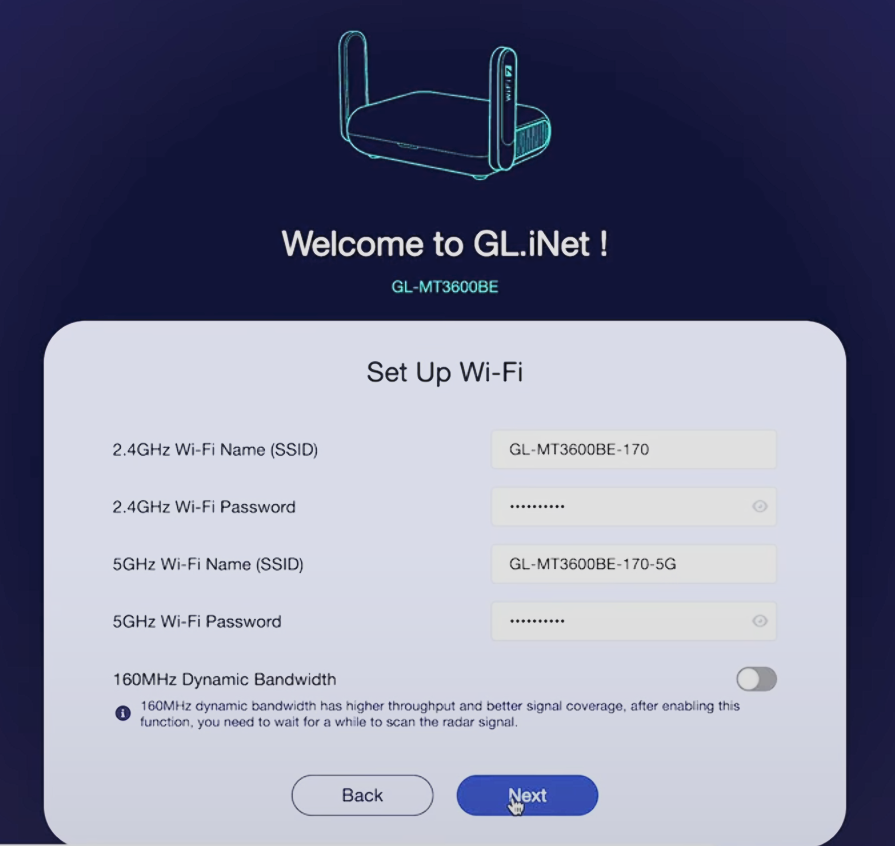 Beryl 7 admin panel Internet page